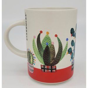 Starbucks Christmas Cactus Succulent Holiday Coffee Mug Ltd. Edition 2017 12 Oz.